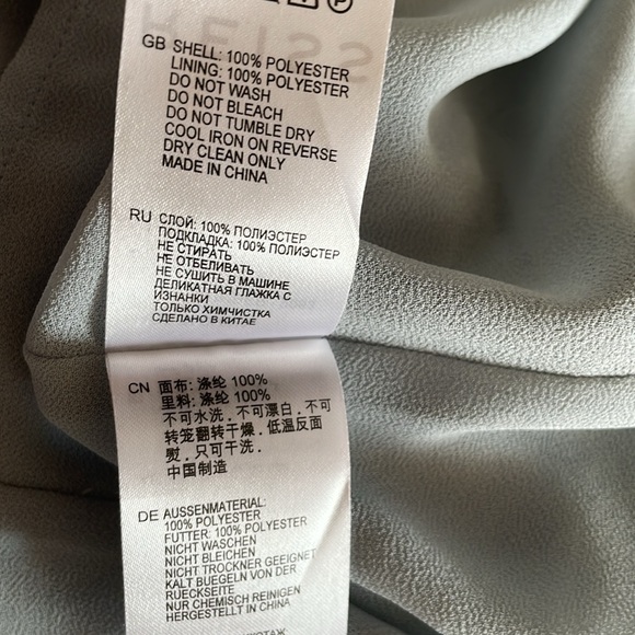 Reiss Ezra Multi Blue Printed Sleeveless High Neck Bow Maxi Dress size 0 - Picture 7 of 8